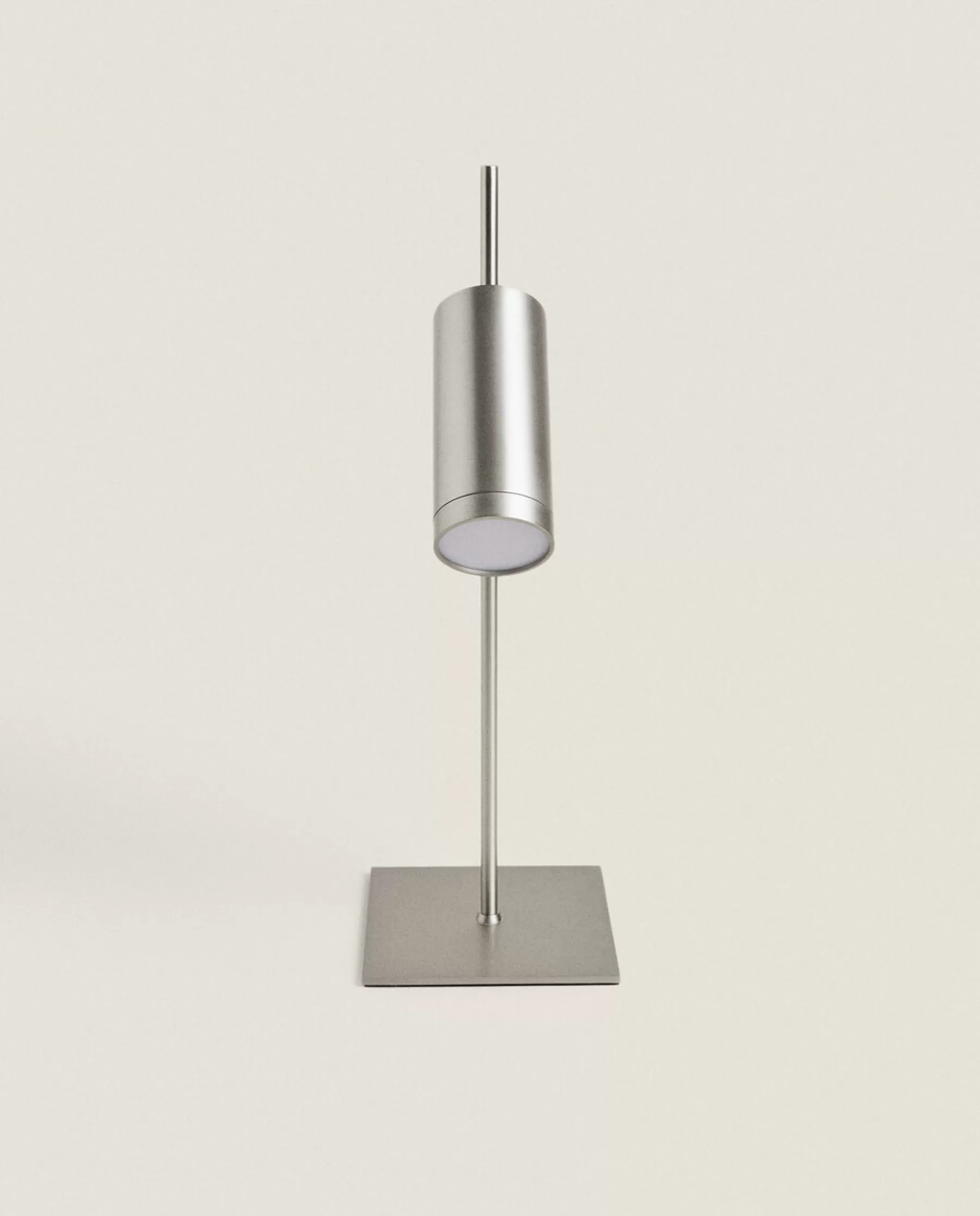 ZARA Home Silver Metal Usb Rechargeable Desk Lamp | Stationery