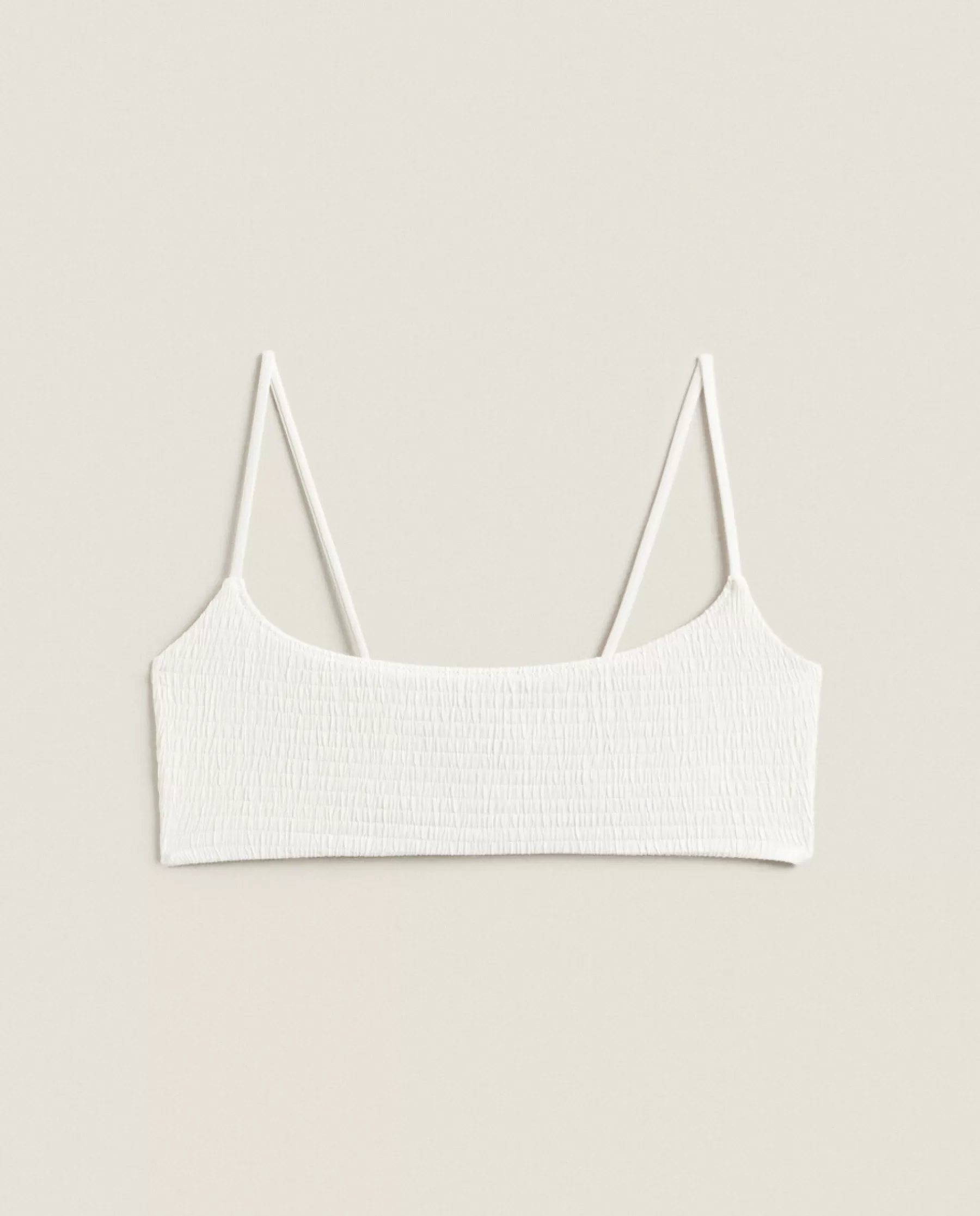 ZARA Home Smocked Bikini Top | Beachwear