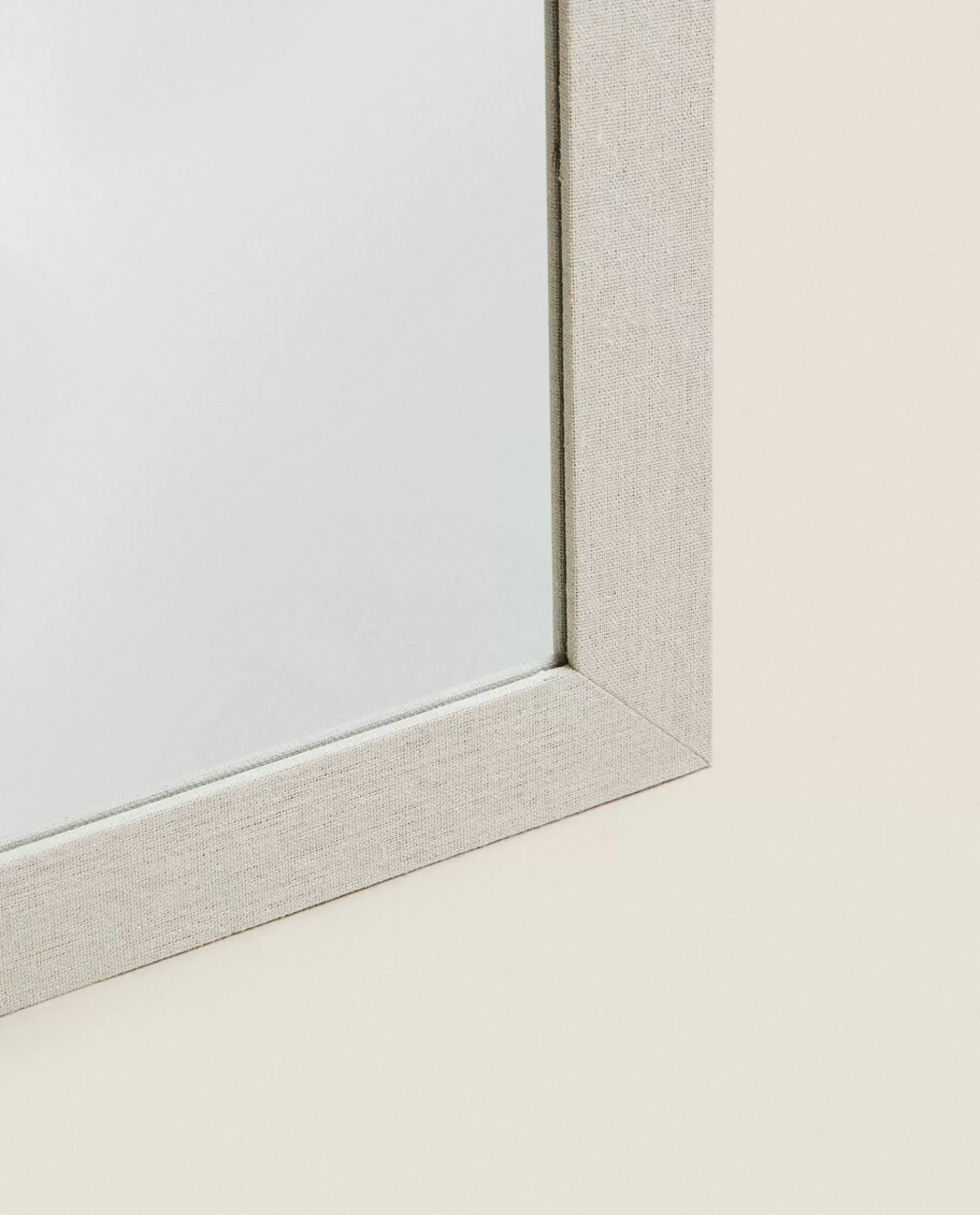 ZARA Home Square Wall Mirror With Linen Frame | Mirrors