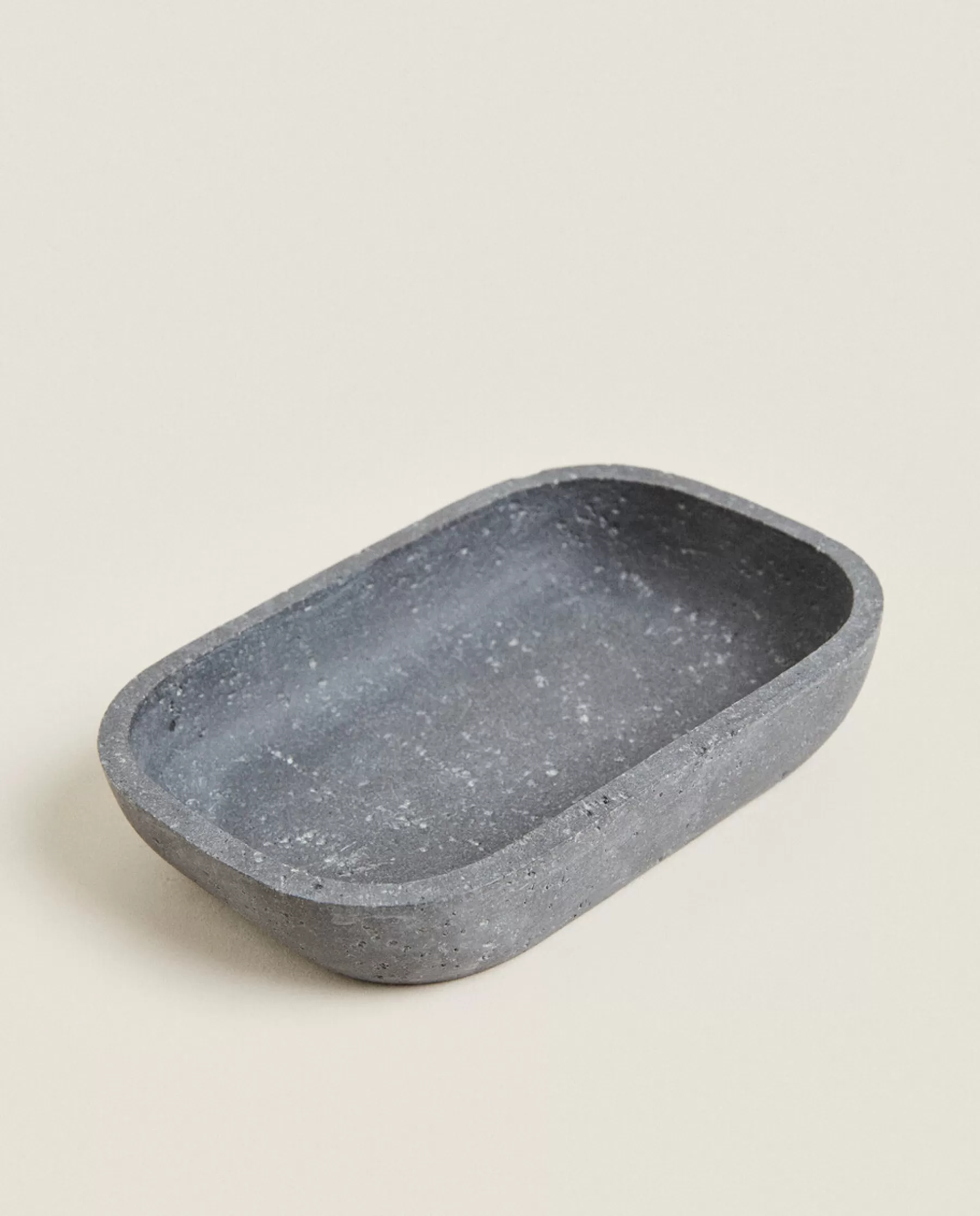 ZARA Home Stone Grey Resin Soap Dish | Soap Dishes