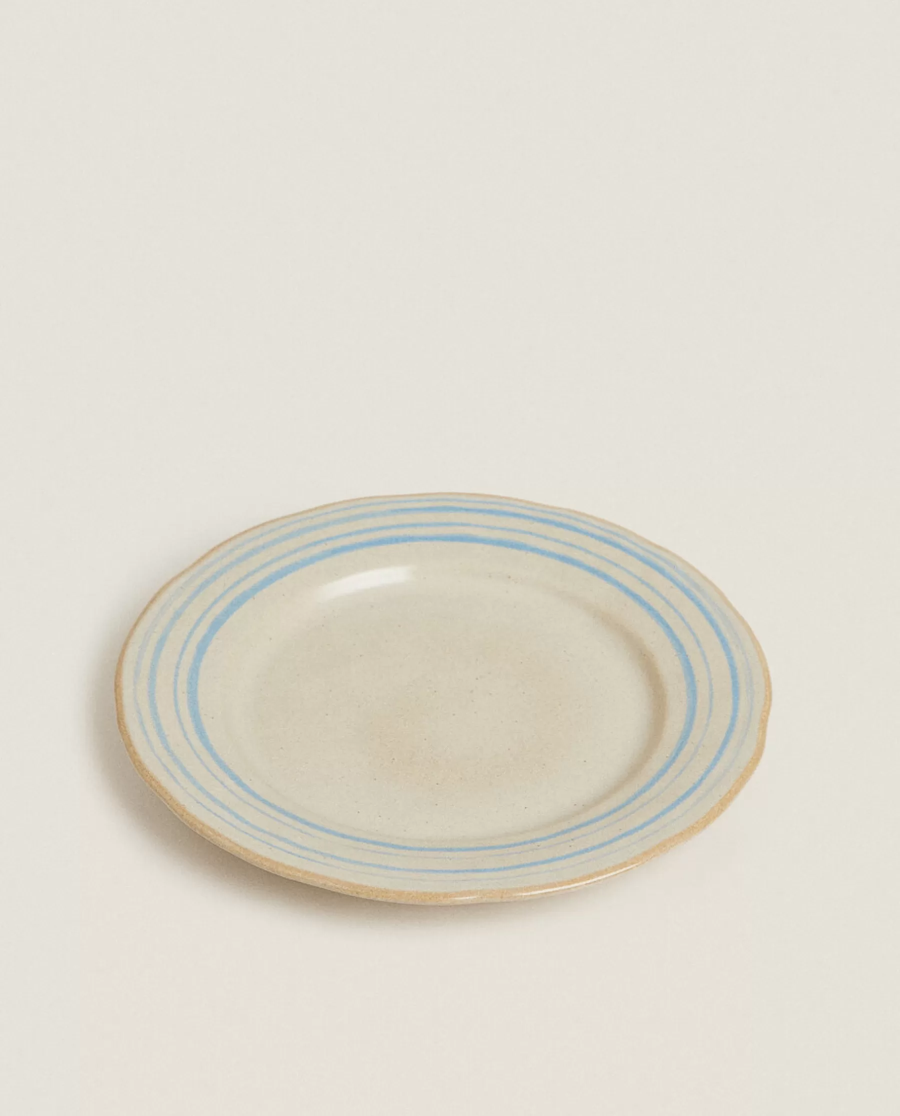 ZARA Home Stoneware Dinner Plate With Lines | Dinner Plates