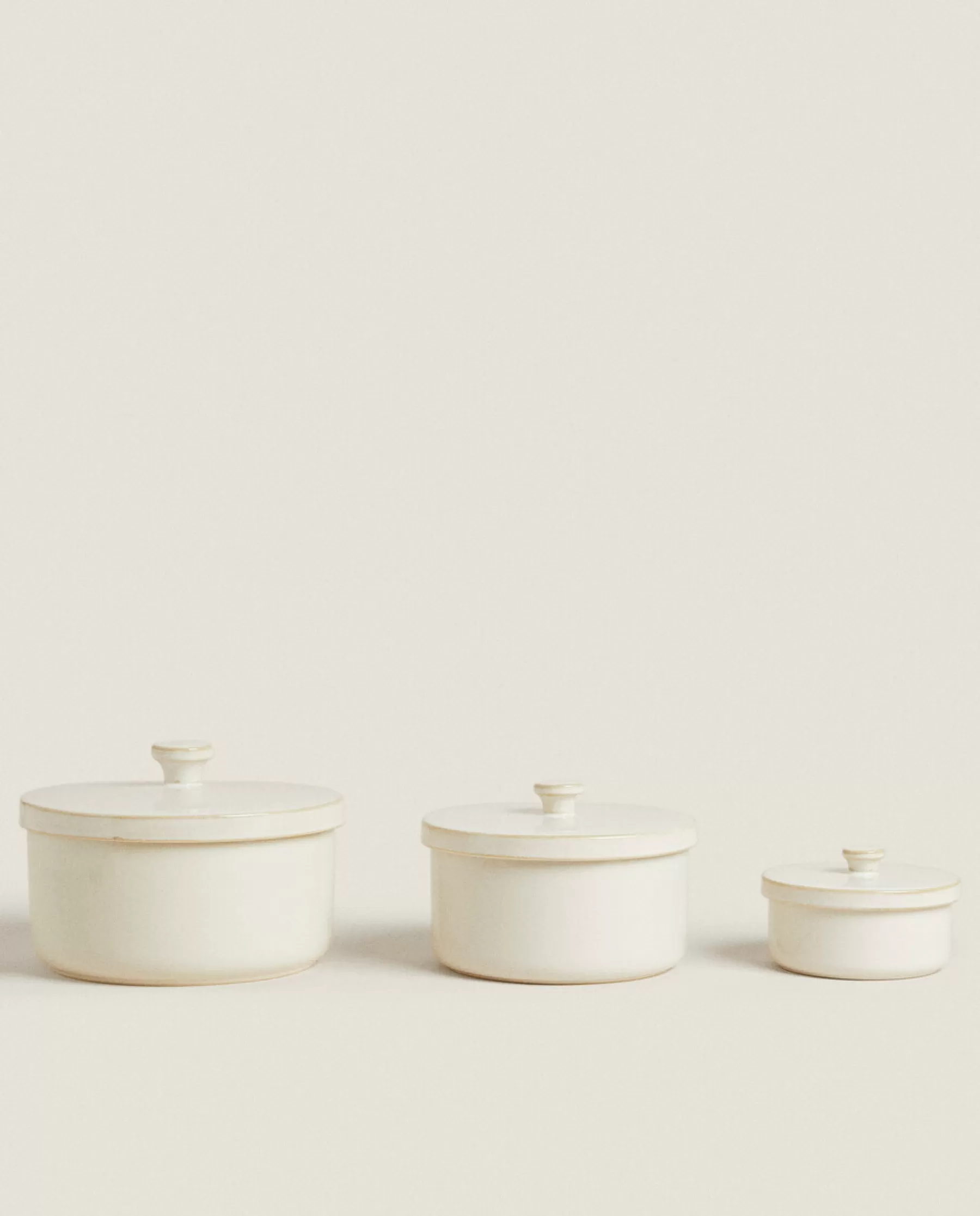 ZARA Home Stoneware Jar With Lid | Storage