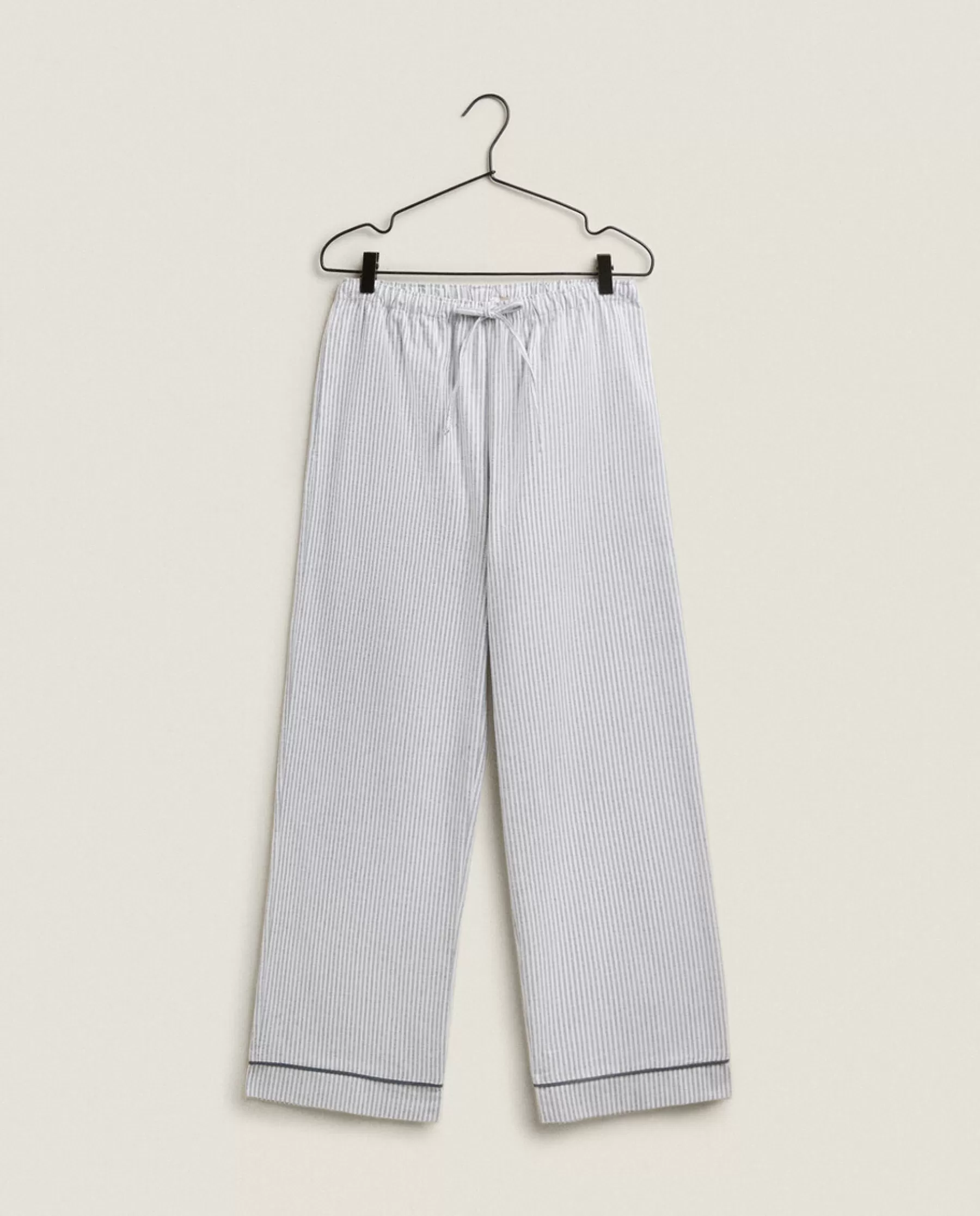 ZARA Home Striped Flannel Pajama Bottoms | Pajamas