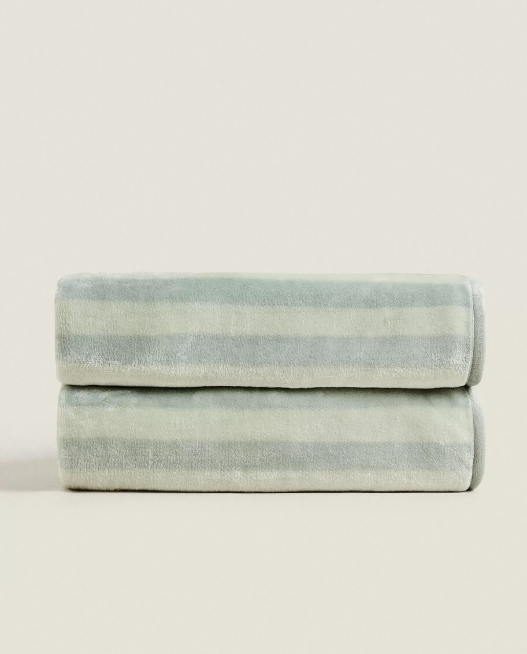 ZARA Home Striped Fleece Blanket | Blankets