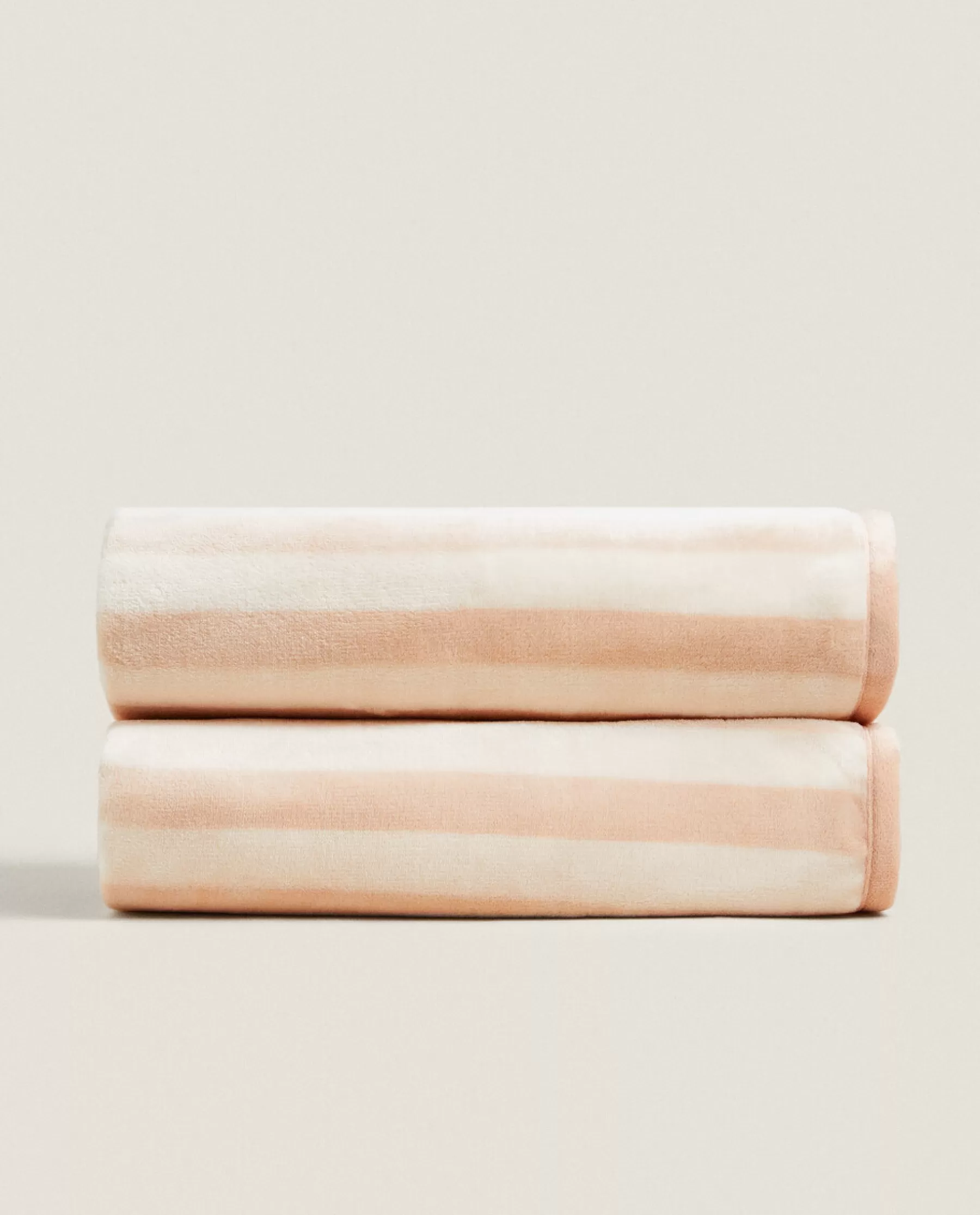 ZARA Home Striped Fleece Blanket | Blankets