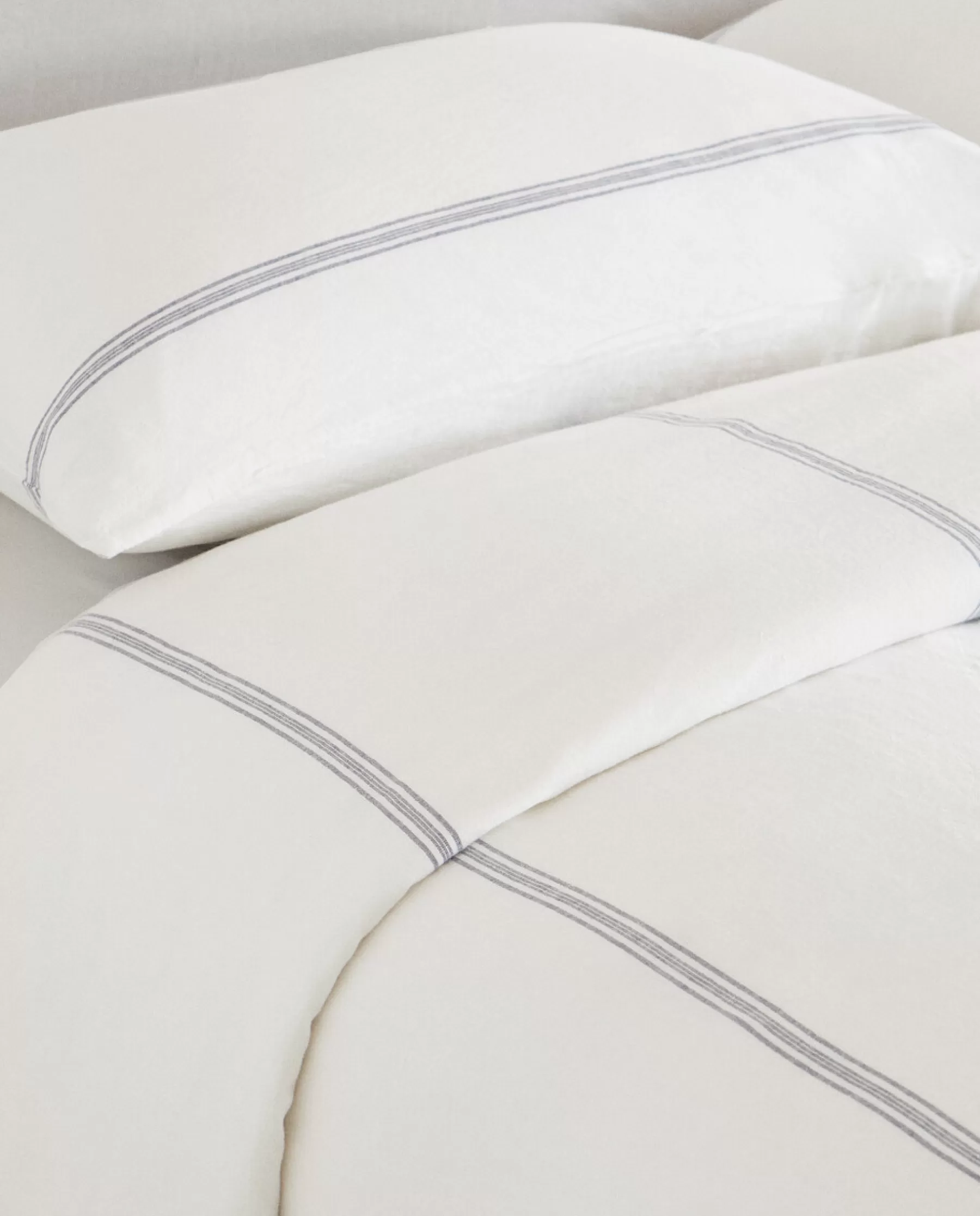 ZARA Home Striped Linen Duvet Cover | Duvet Covers