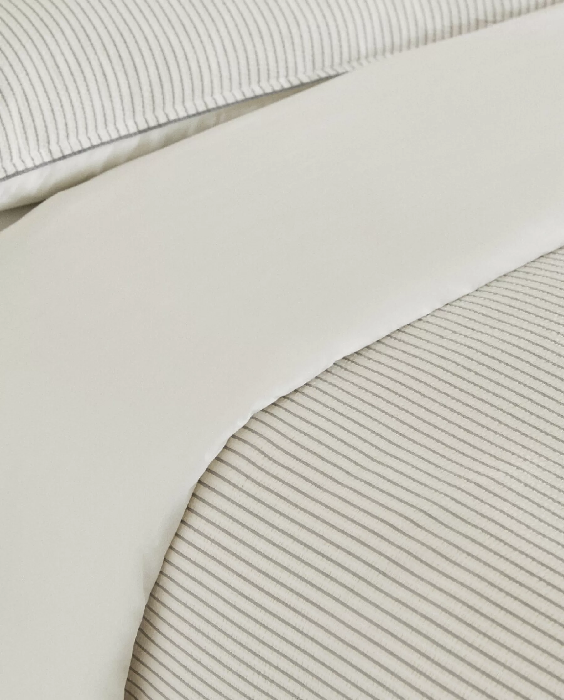 ZARA Home Striped Seersucker Duvet Cover | Duvet Covers