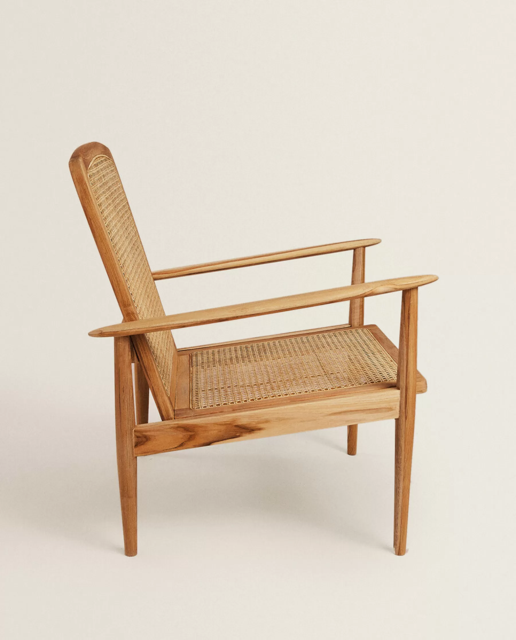 ZARA Home Teak And Rattan Armchair | Armchairs