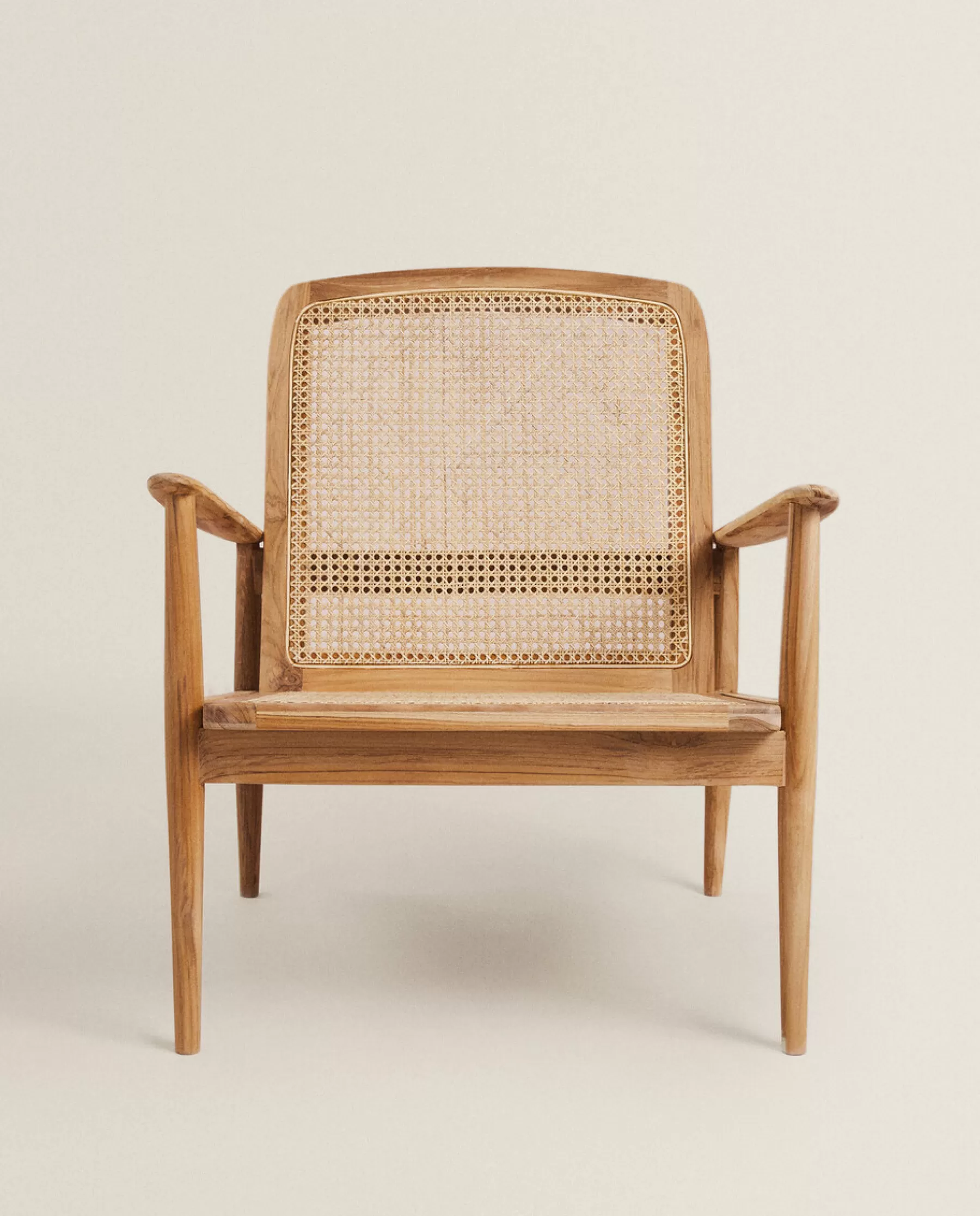 ZARA Home Teak And Rattan Armchair | Armchairs