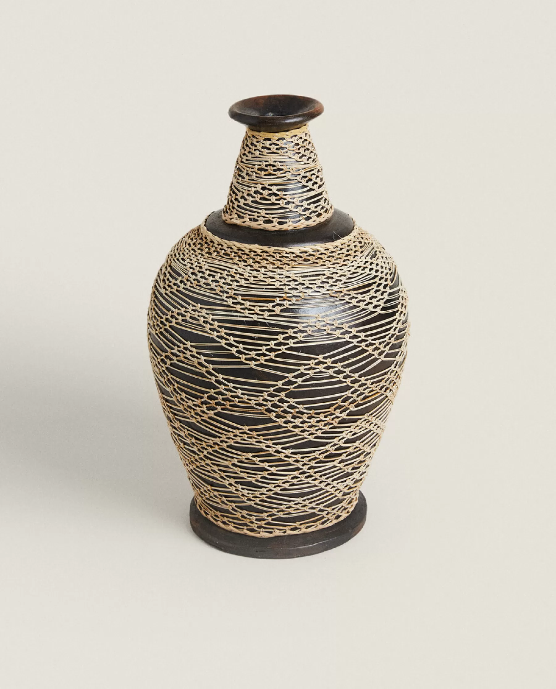 ZARA Home Terracotta And Rattan Vase | Vases