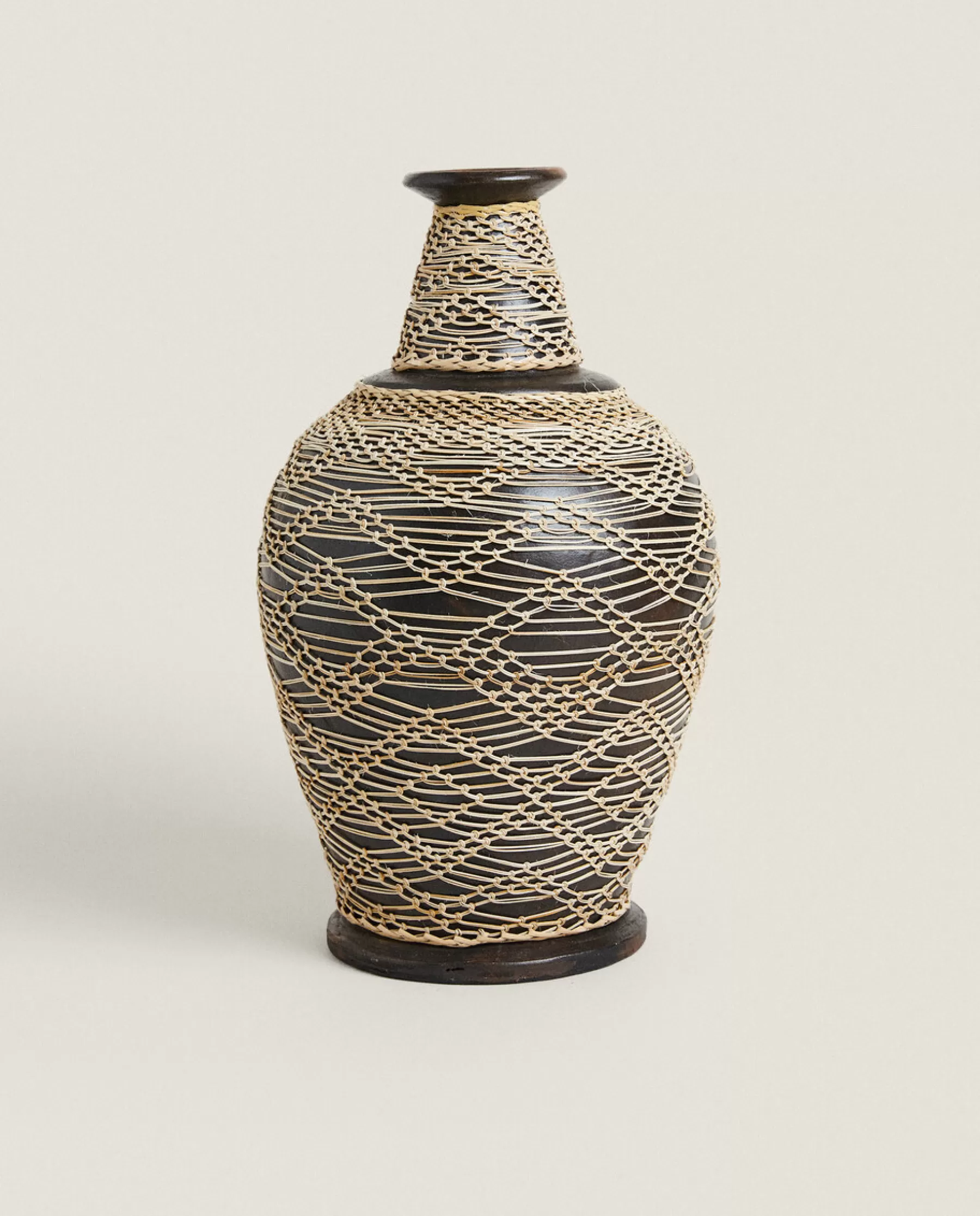 ZARA Home Terracotta And Rattan Vase | Vases