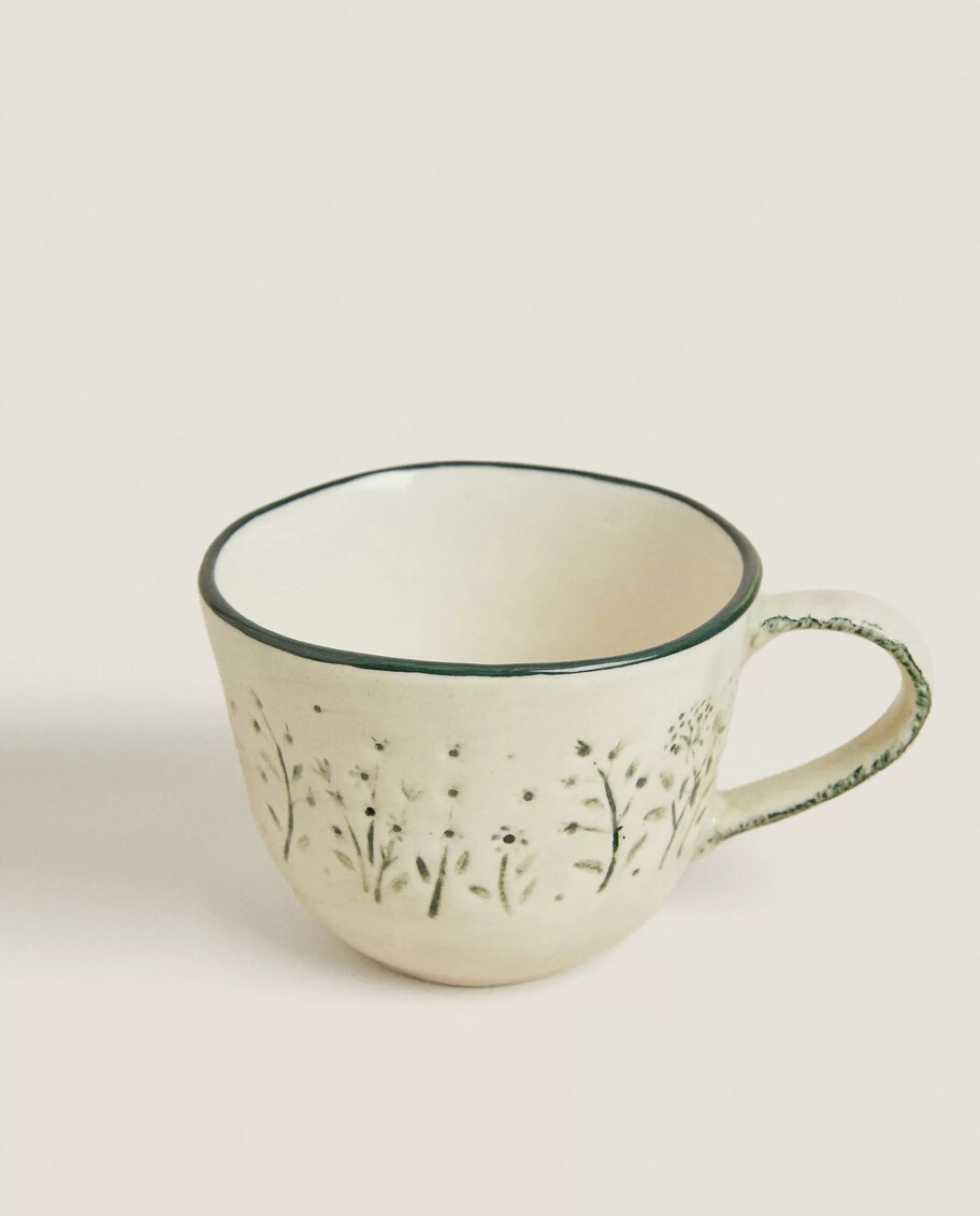 ZARA Home Textured Floral Christmas Mug | Dining