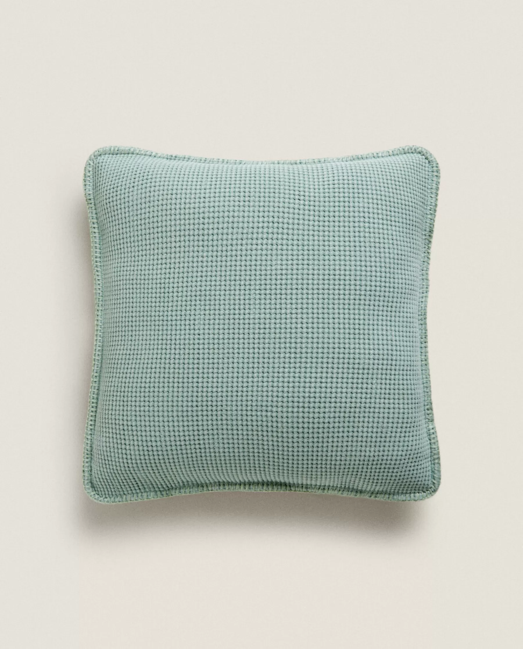 ZARA Home Textured Waffle-Knit Throw Pillow Cover | Throw Pillows