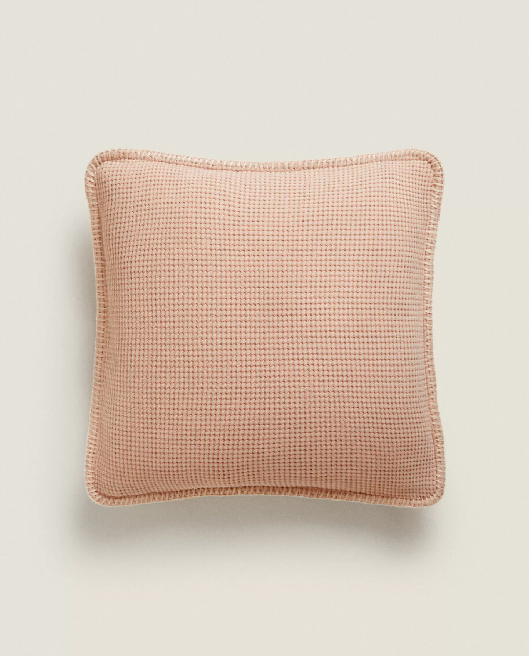 ZARA Home Textured Waffle-Knit Throw Pillow Cover | Throw Pillows