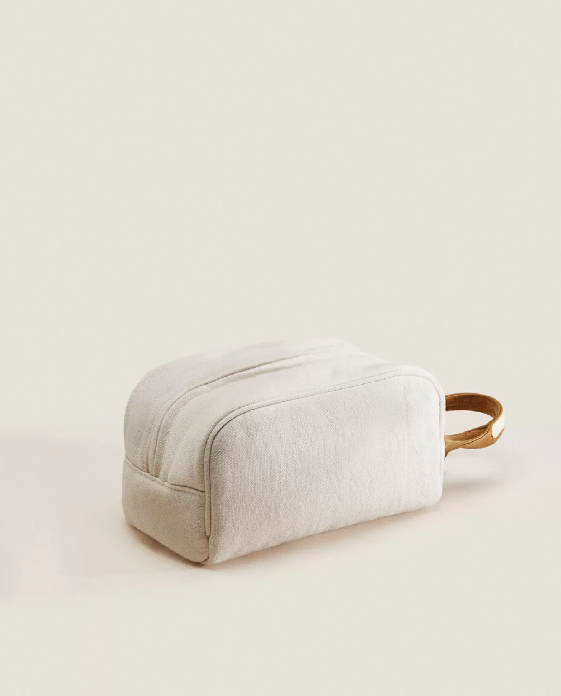 ZARA Home Toiletry Bag With Leather Detail | Personalization