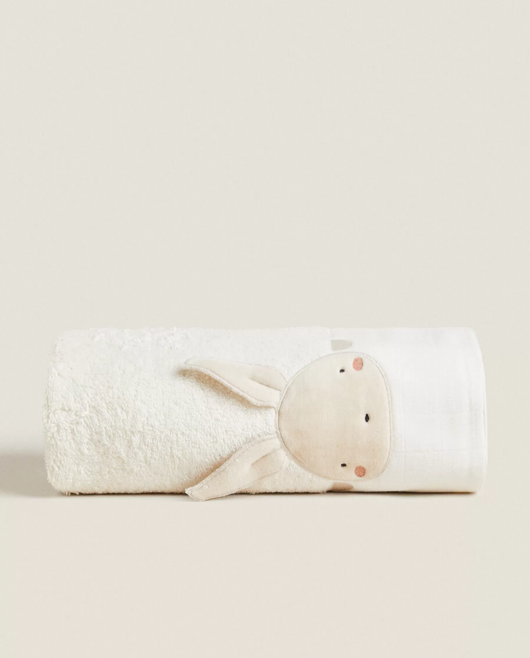 ZARA Home Towel With Bunny Applique | Bathroom