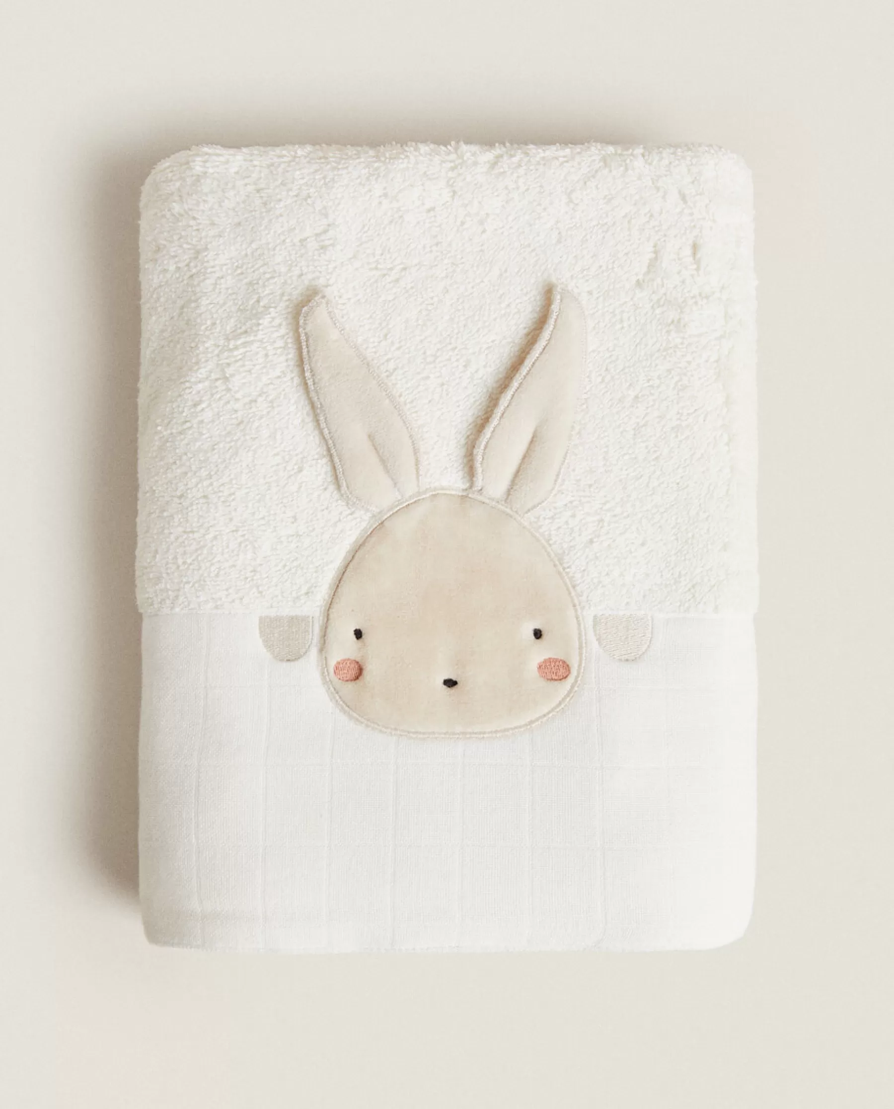 ZARA Home Towel With Bunny Applique | Bathroom