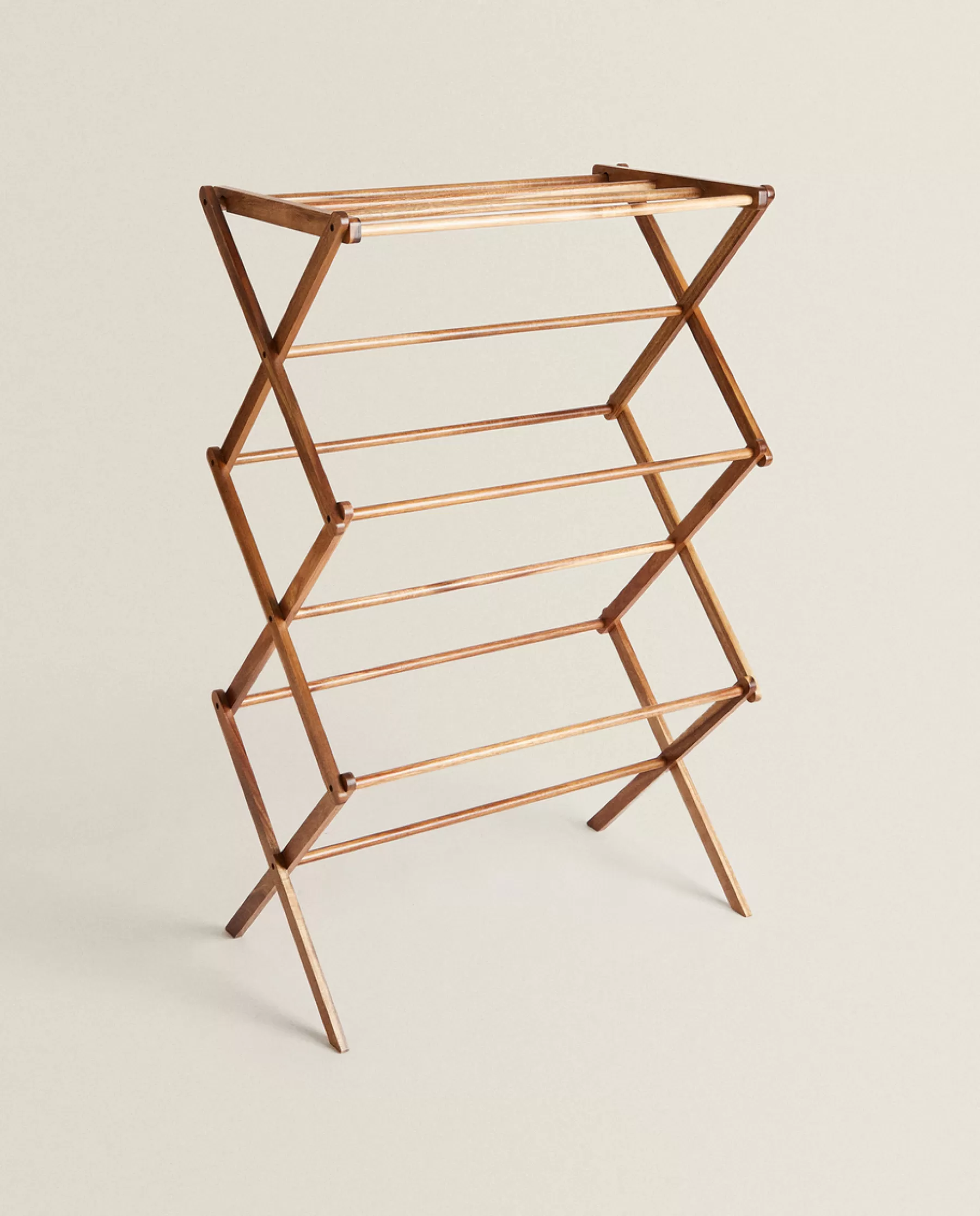 ZARA Home Vertical Folding Wooden Clothes Horse | Laundry Care