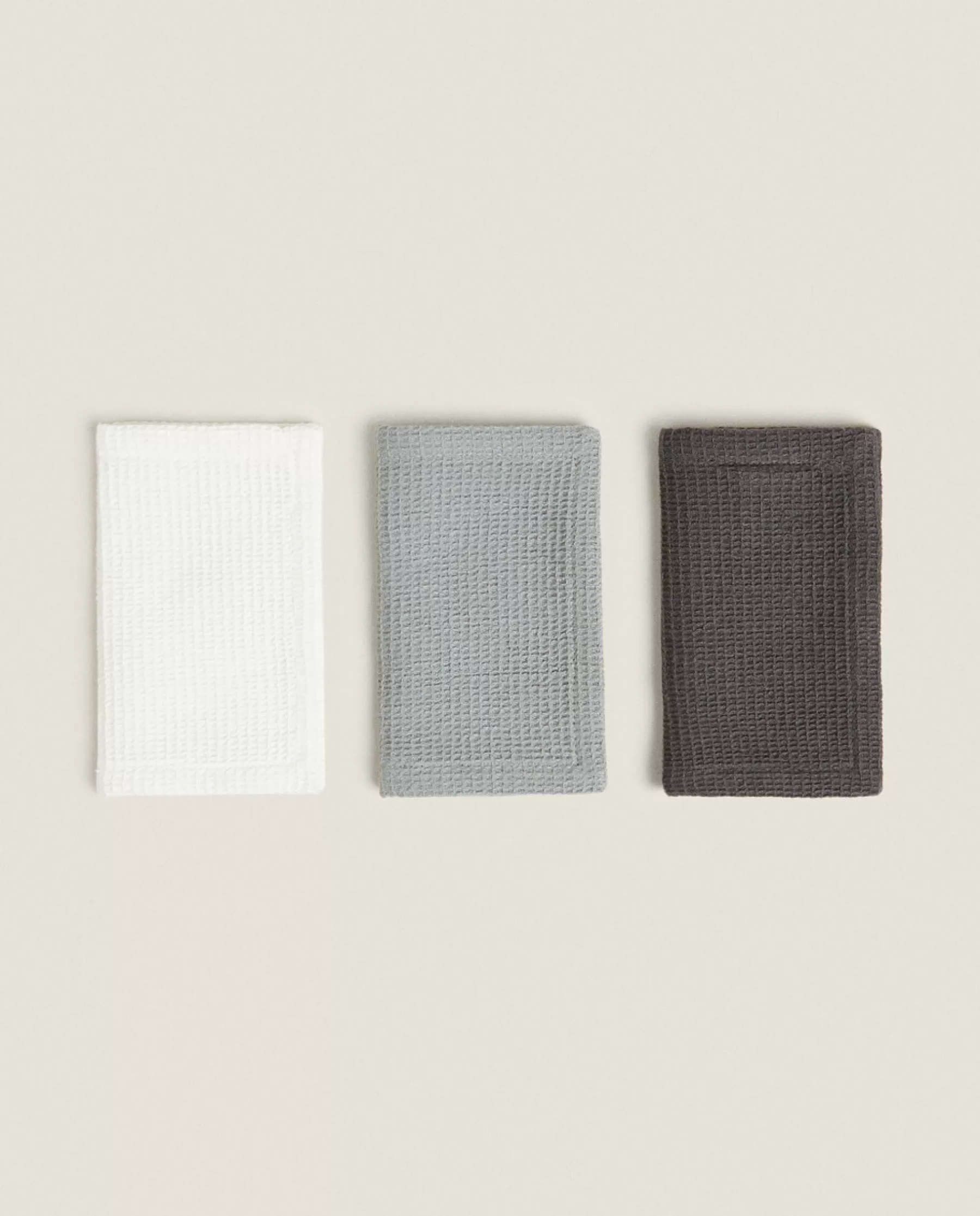 ZARA Home Waffle Mini Kitchen Towel (Pack Of 3) | Cleaning