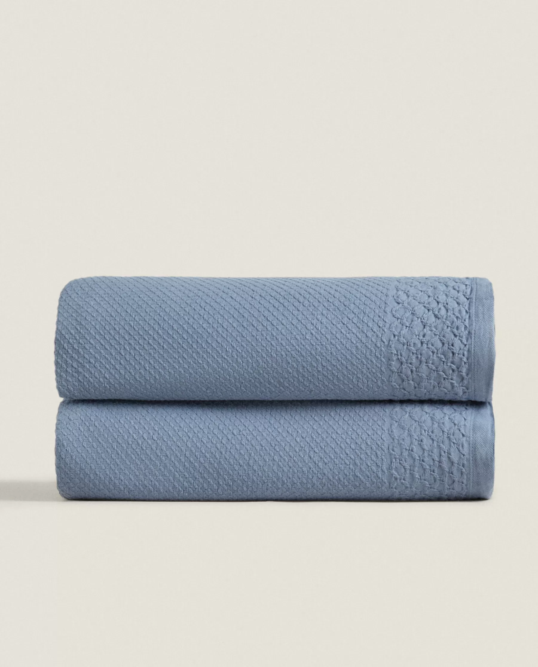 ZARA Home Waffle Texture Cotton Bedspread | Bedspreads