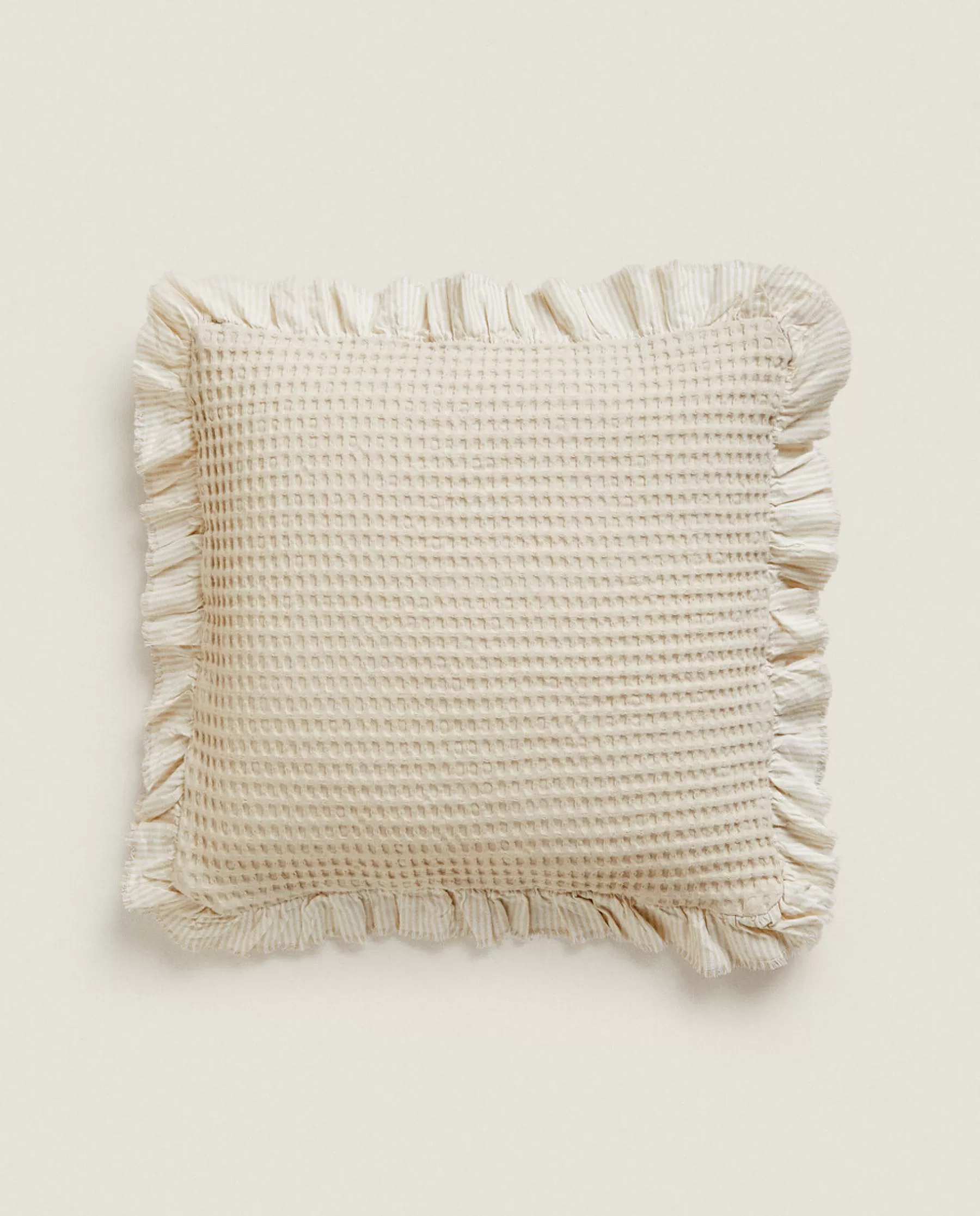 ZARA Home Waffle-Knit Throw Pillow Cover | Crib Bedding