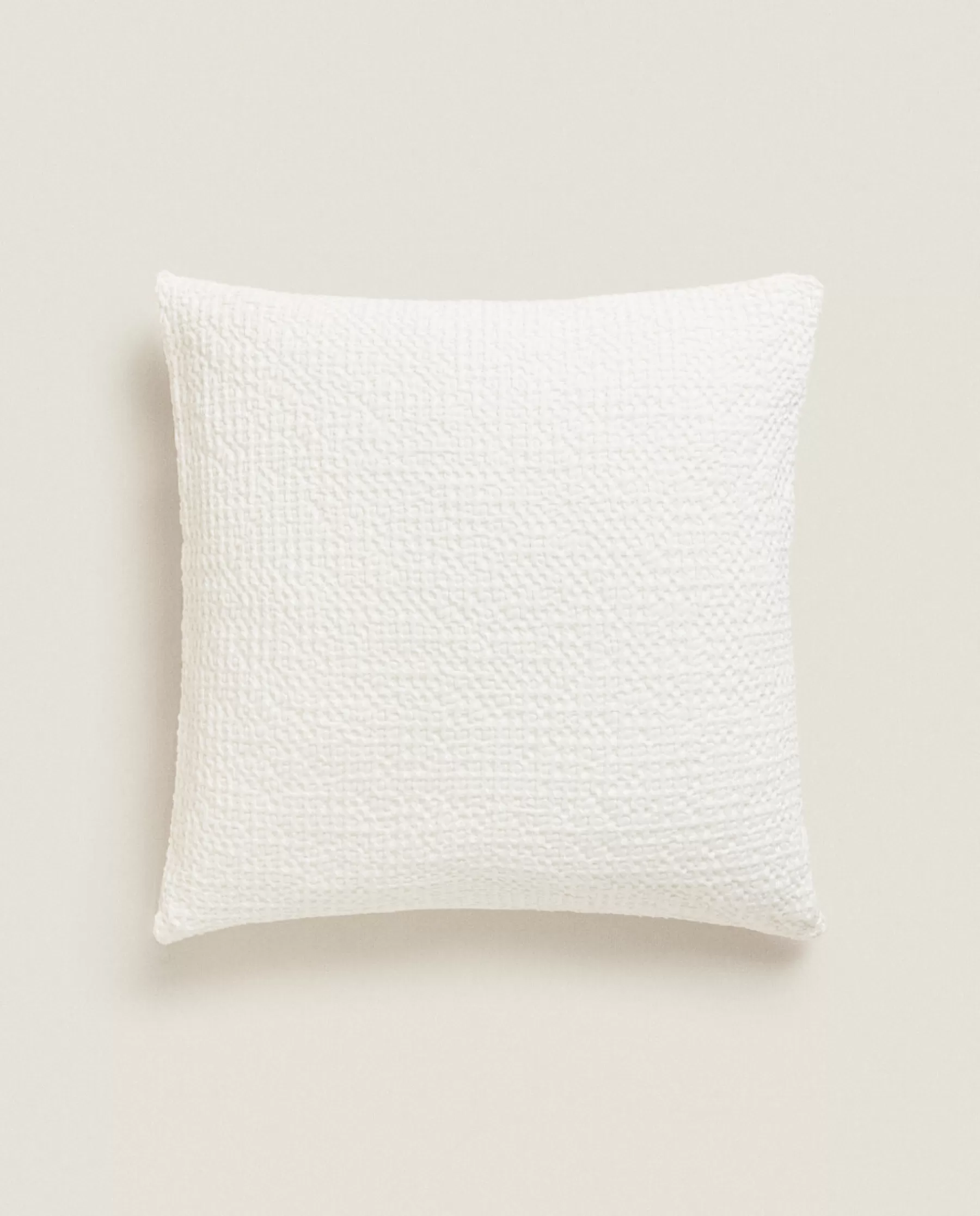 ZARA Home Waffle-Knit Throw Pillow Cover | Bedspreads