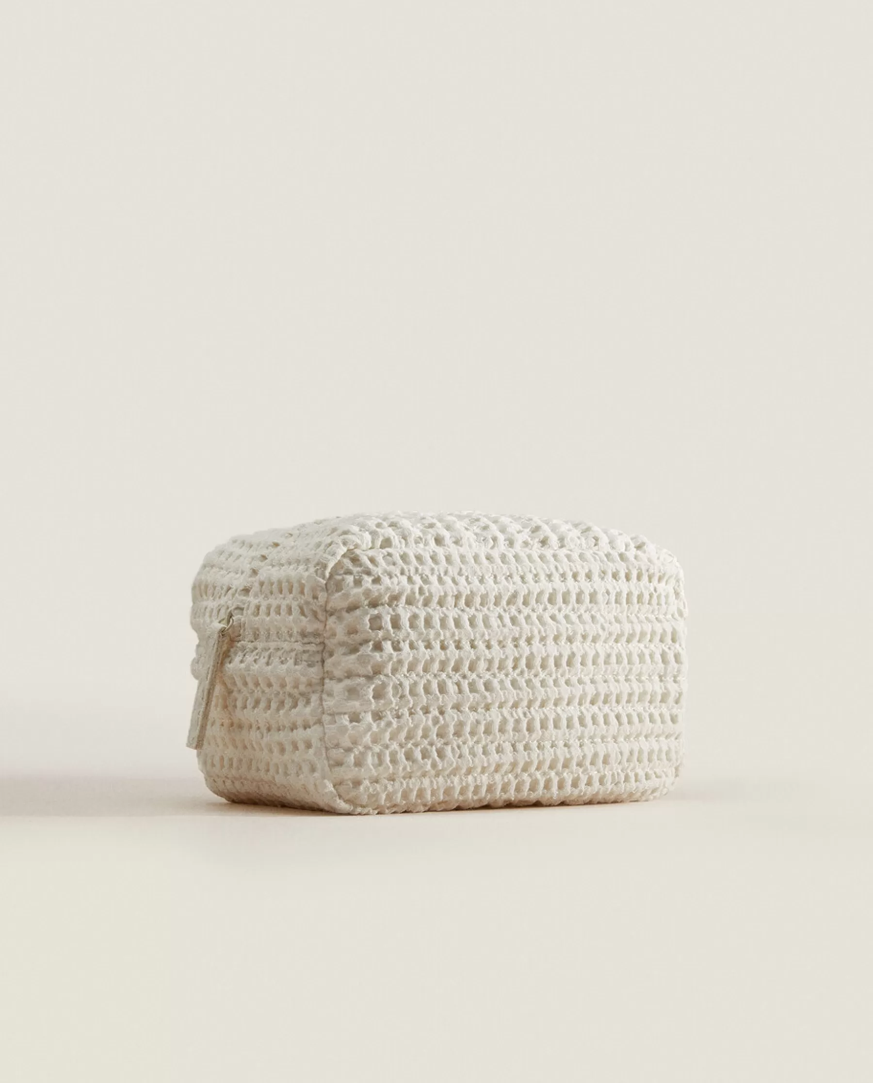 ZARA Home Waffle-Texture Fabric Toiletry Bag | Beachwear