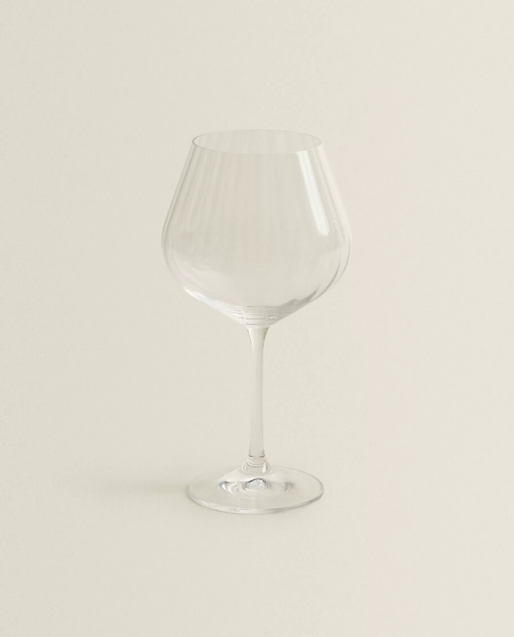 ZARA Home Wavy-Effect Bohemia Crystal Wine Glass | Glasses And Flutes