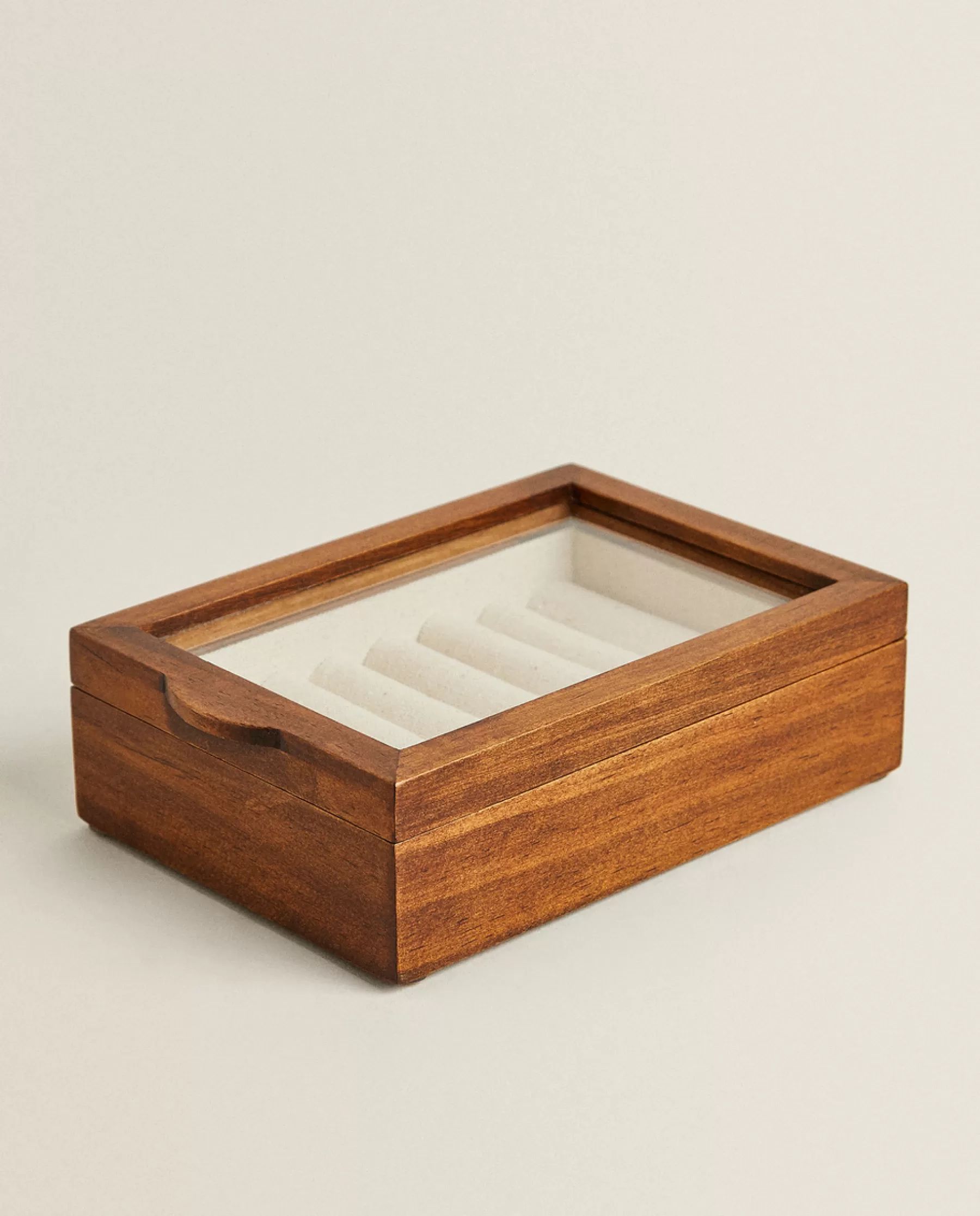 ZARA Home Wood And Linen Jewelry Box | Boxes And Jewelry Boxes