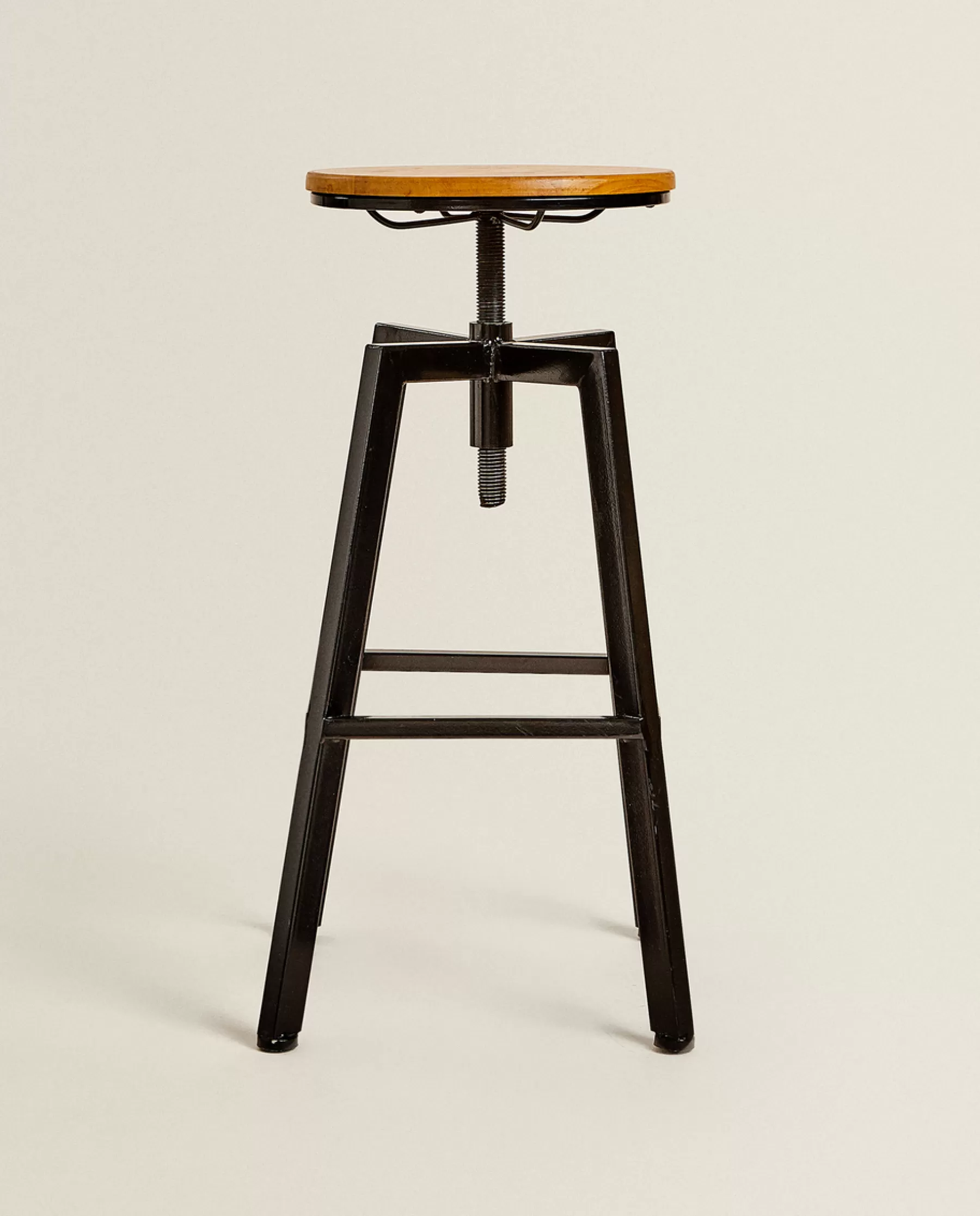 ZARA Home Wooden And Metal Swivel Stool | Chairs & Cushions