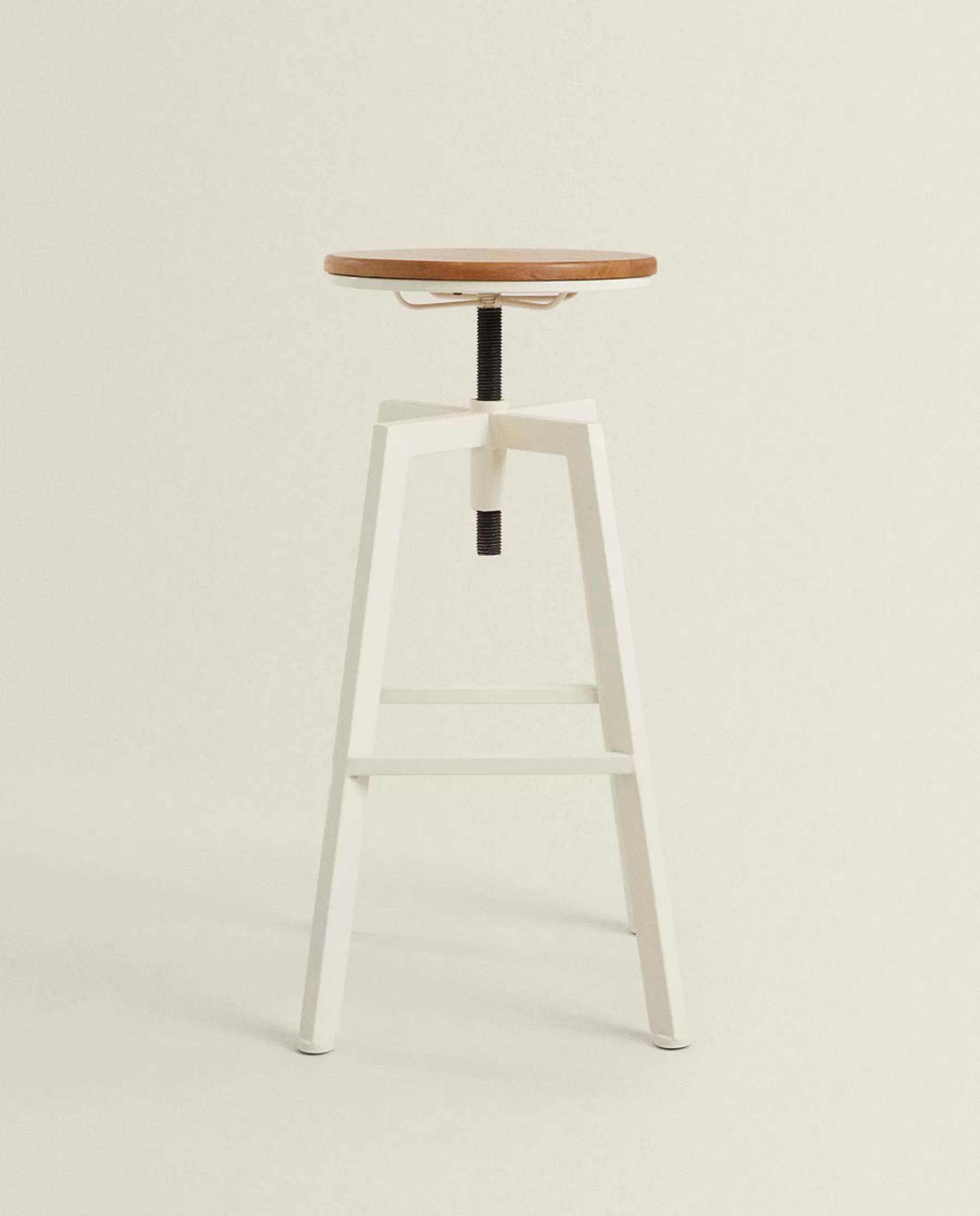 ZARA Home Wooden And Metal Swivel Stool | Chairs & Cushions