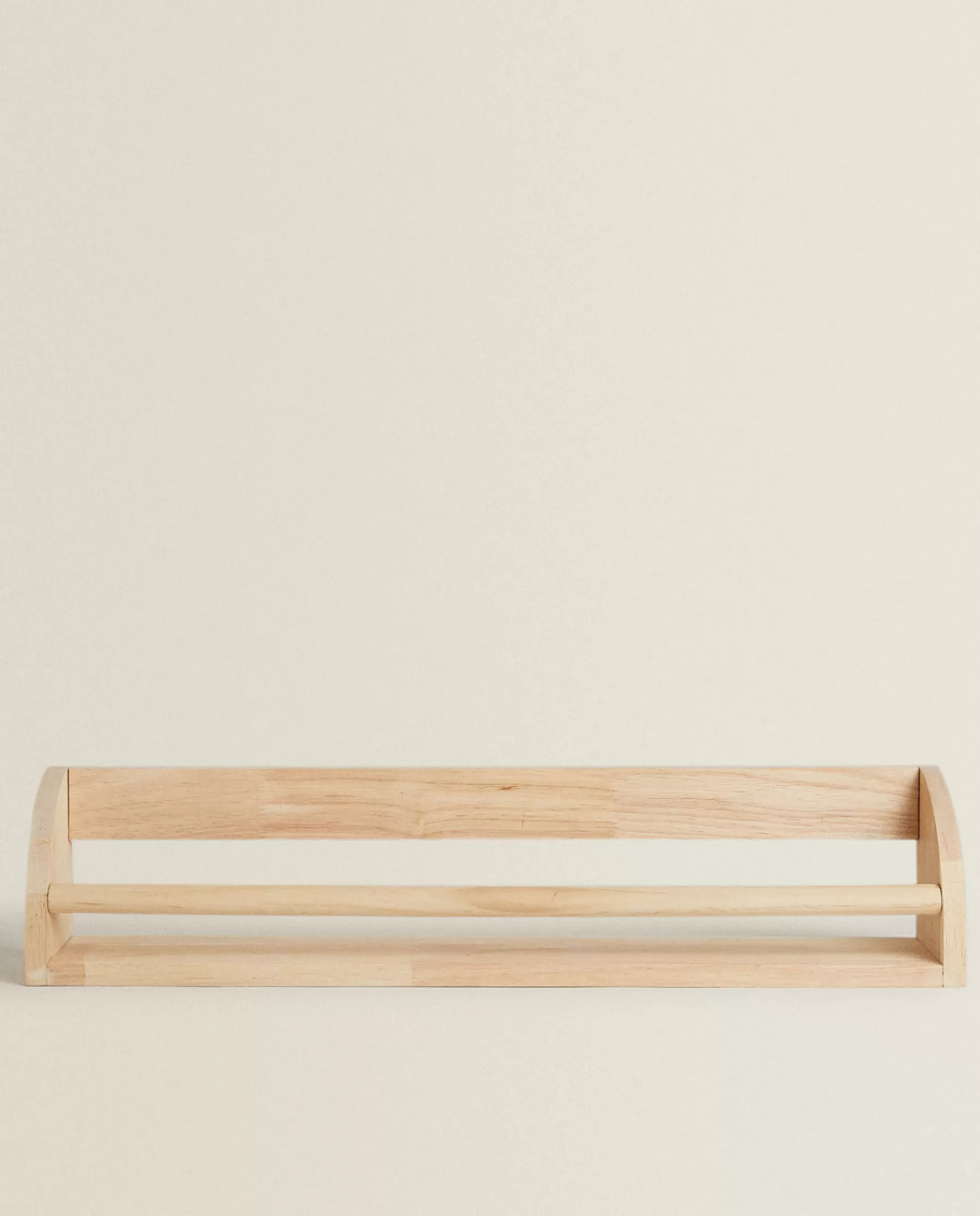 ZARA Home Wooden Shelf With Front Bar | Storage