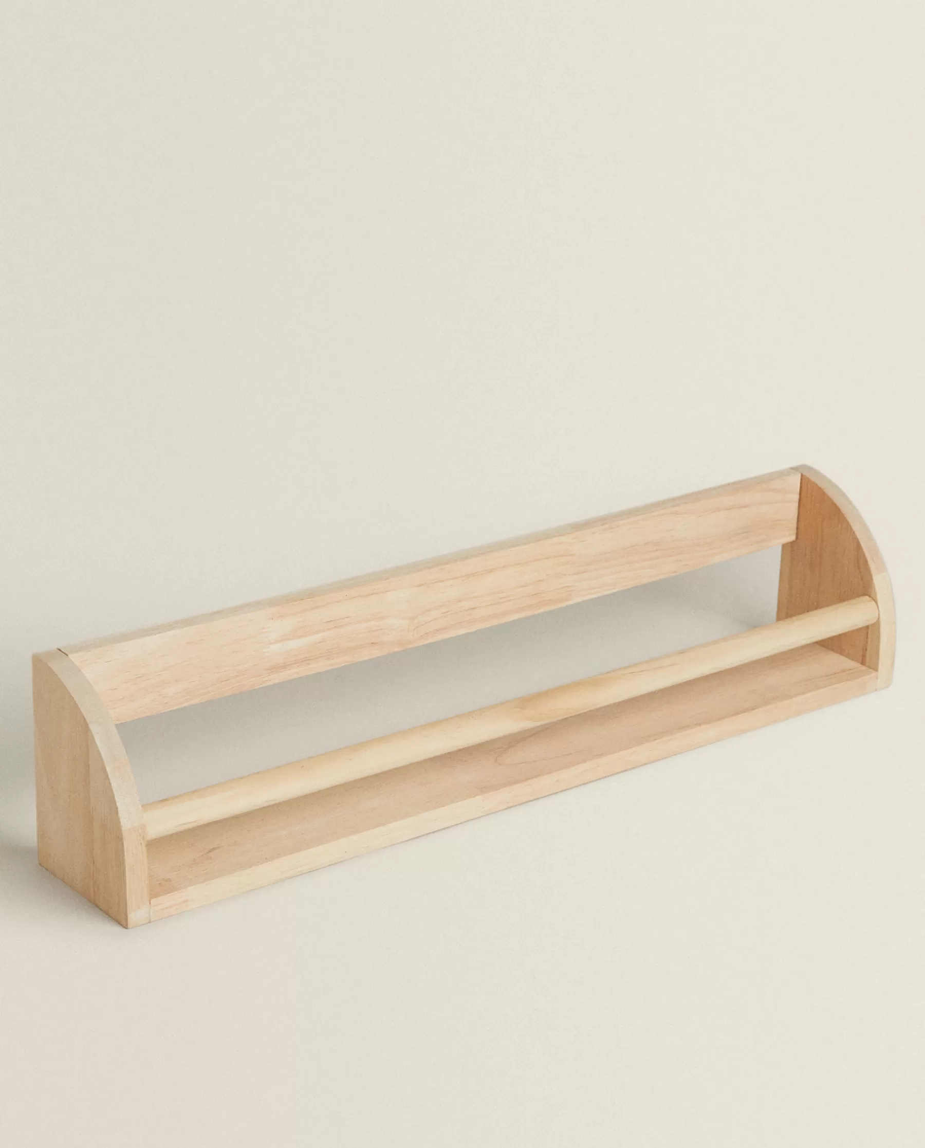 ZARA Home Wooden Shelf With Front Bar | Storage