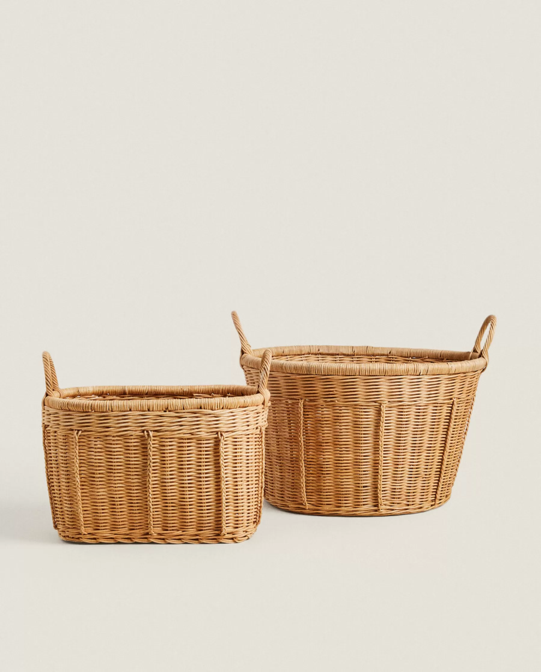 ZARA Home Woven Rattan Basket | Baskets